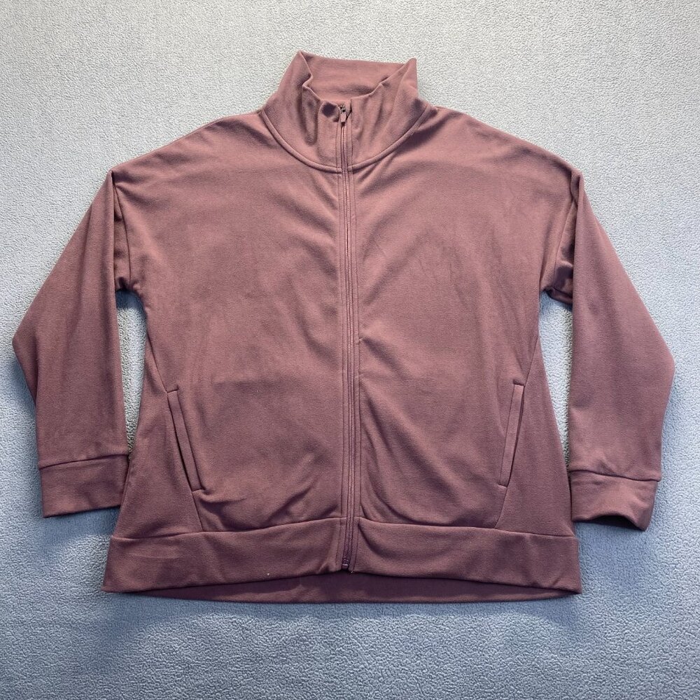 Mondetta Ladies' Cozy Full Zip Jacket Size XL Soft berry flint